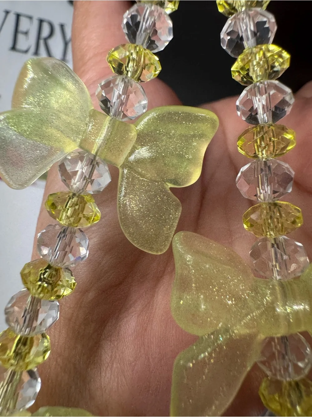 Bling Bling Crystal with Yellow Bow Phone/Key/Bag Chain #P1102